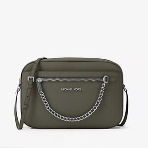 Michael Kors Jet Set Large Saffiano Leather Crossbody Bag NWT